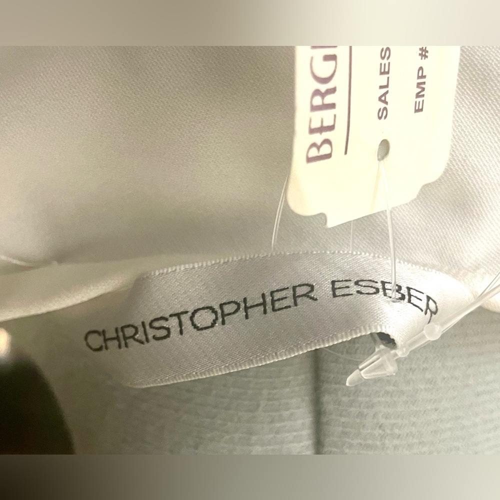 🚫Sold🚫NWT Christopher Esber Christo Wrapped Tank Dress, faille fabric, white, XS - Picture 16 of 16